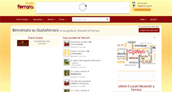 Desktop Screenshot of gustaferrara.it